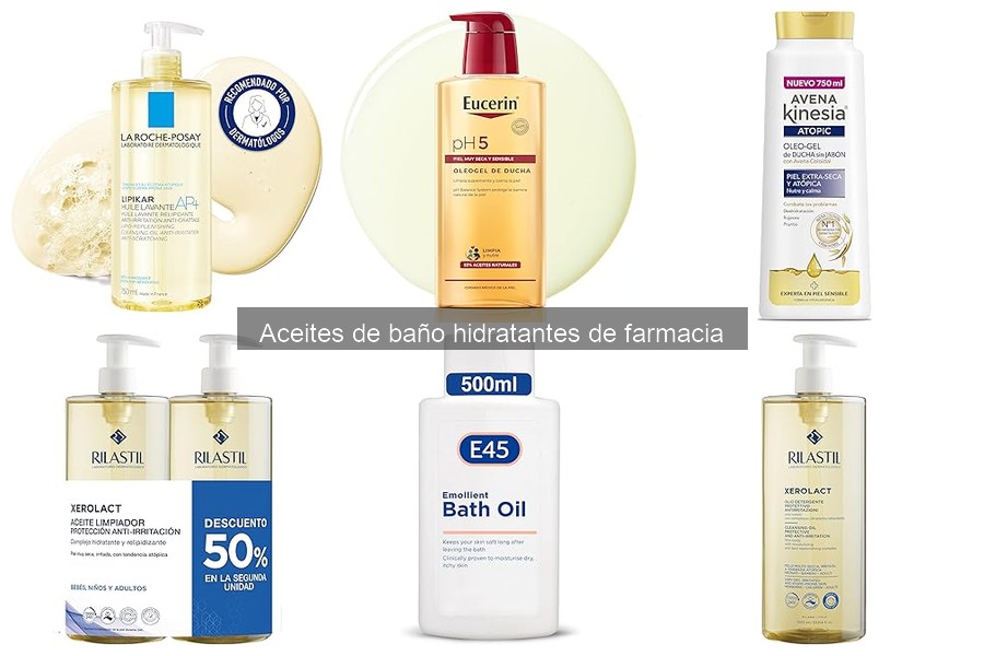 Aceites de baño hidratantes para piel sensible recomendados