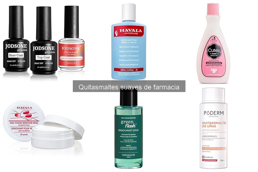Almacenamiento adecuado de quitasmaltes suaves