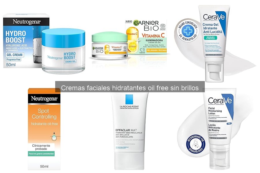Alternativas a cremas hidratantes oil free para piel grasa