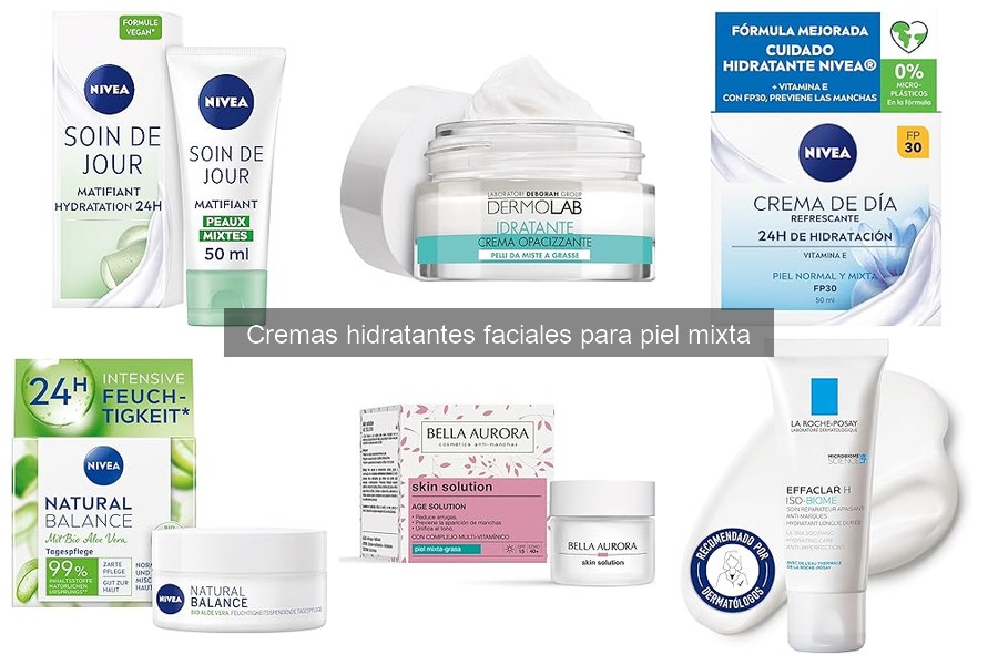 Alternativas a cremas hidratantes para piel mixta