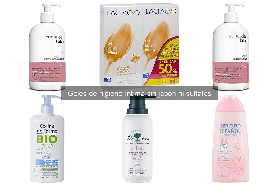 Alternativas a geles de higiene íntima sin jabón ni sulfatos