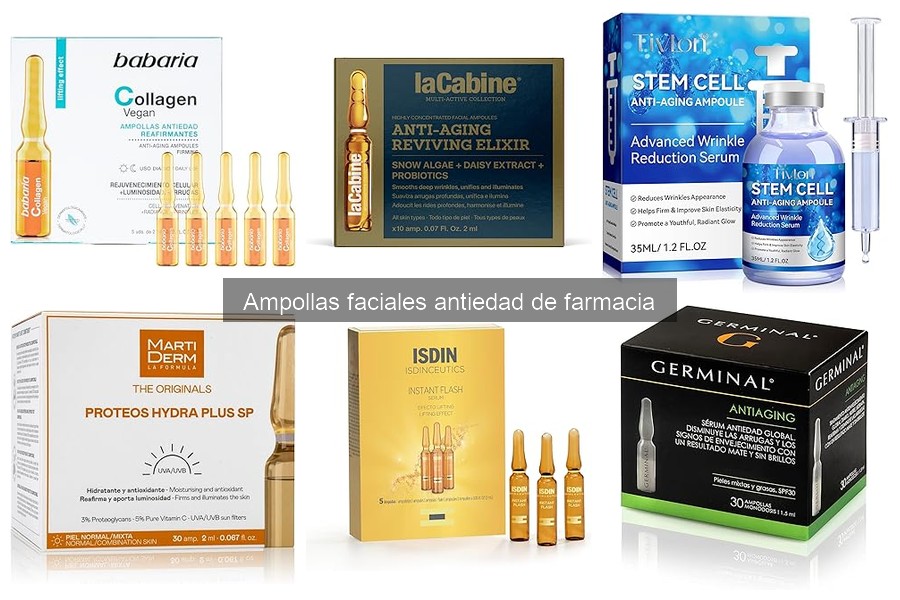 Alternativas a las Ampollas Faciales Antiedad de Farmacia