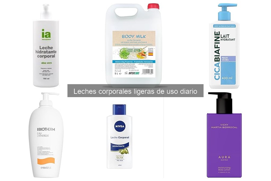 Alternativas a las leches corporales ligeras para hidratar