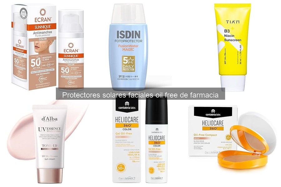 Alternativas a los protectores solares faciales oil free