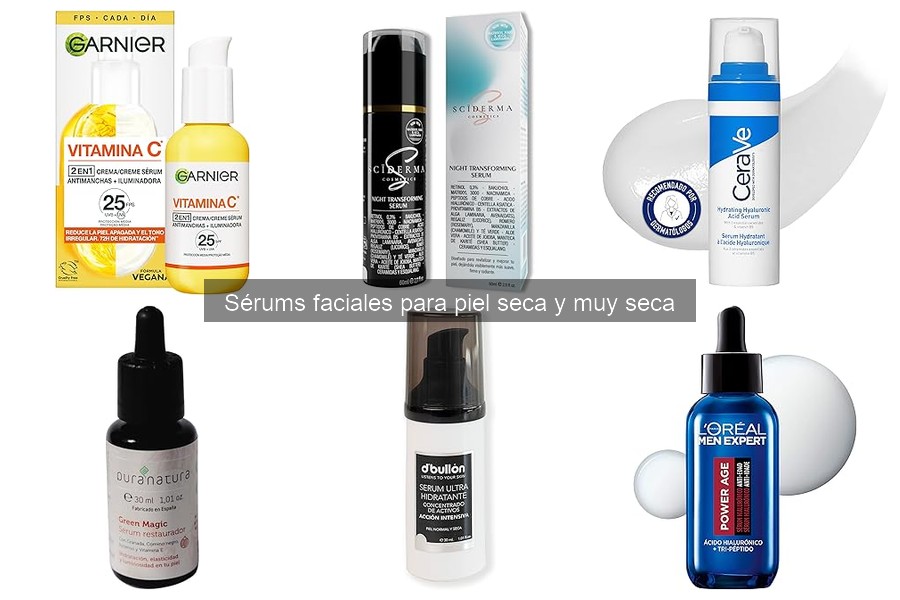 Alternativas a los sérums faciales para piel seca
