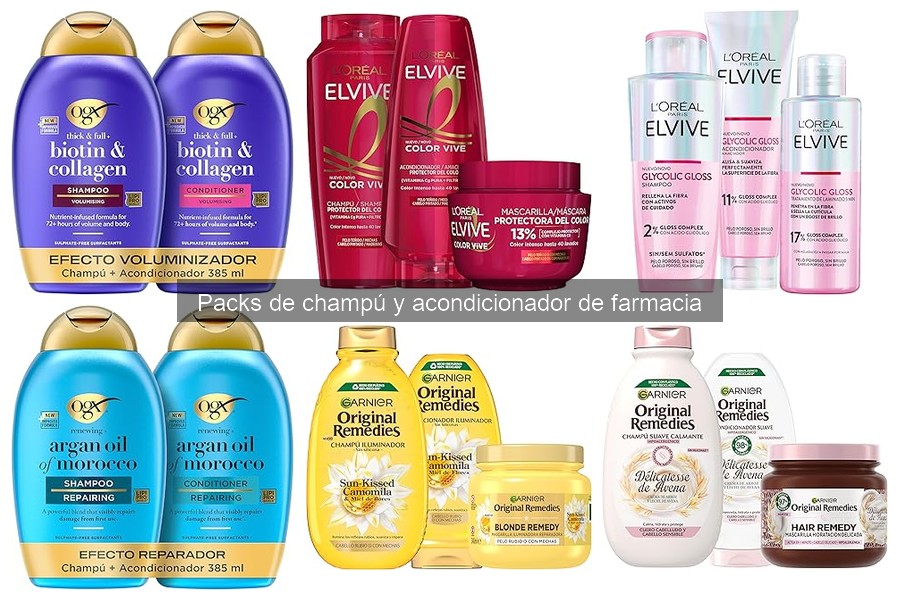 Alternativas a Packs de Champú y Acondicionador de Farmacia