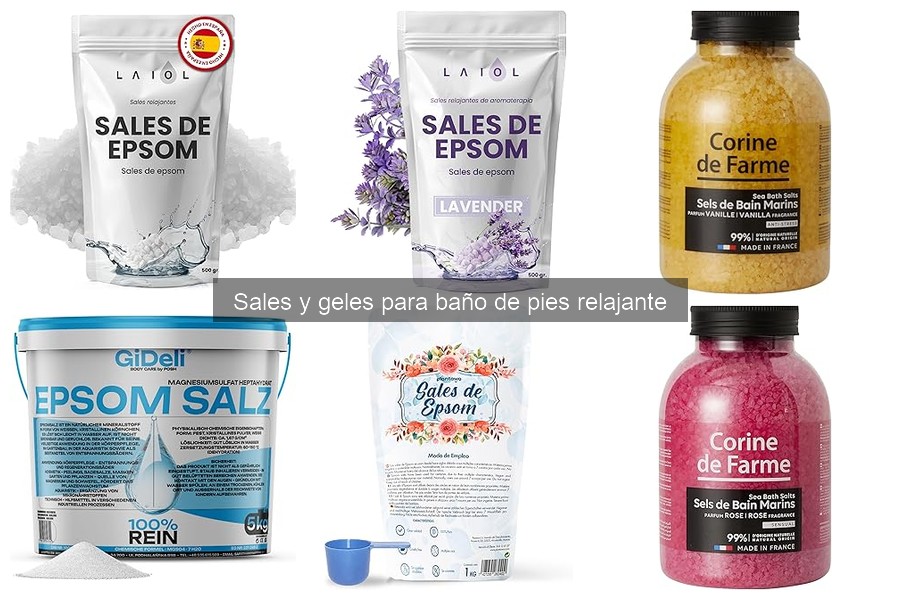 Alternativas naturales a sales y geles para baño de pies
