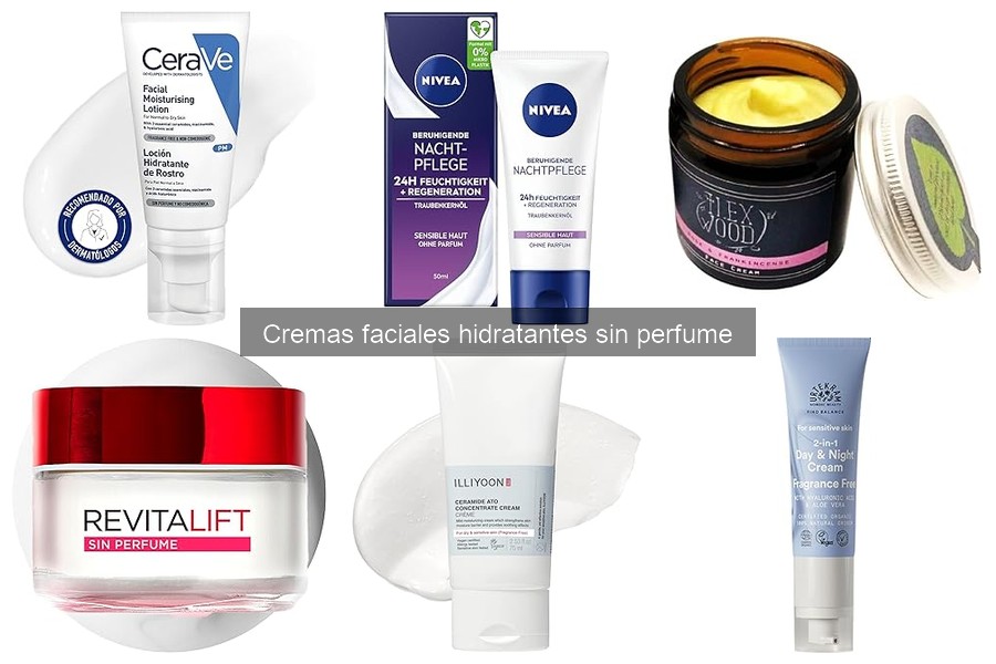 Beneficios de las cremas faciales hidratantes sin perfume