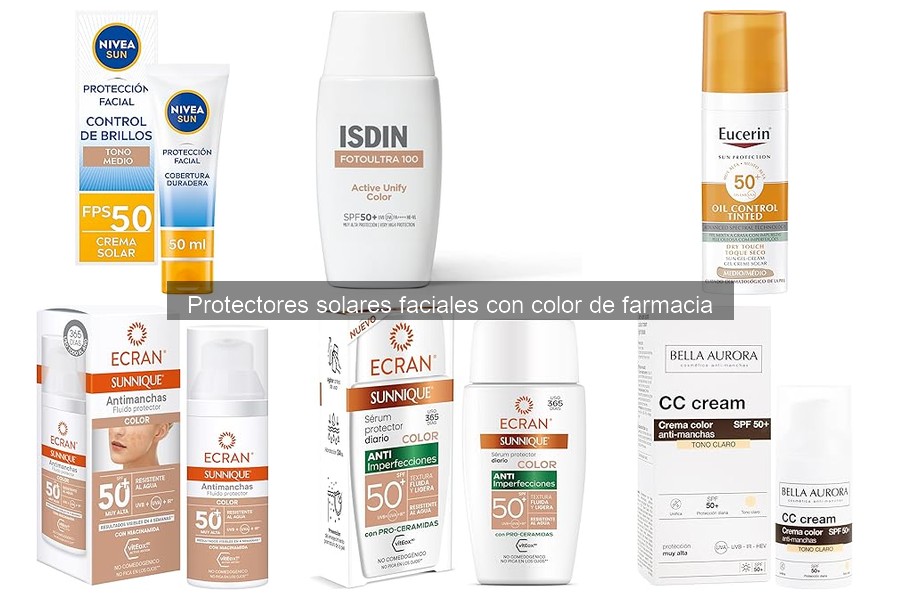 Beneficios de usar protectores solares faciales con color