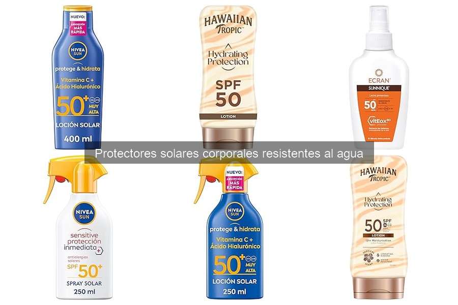 Beneficios de usar protectores solares resistentes al agua