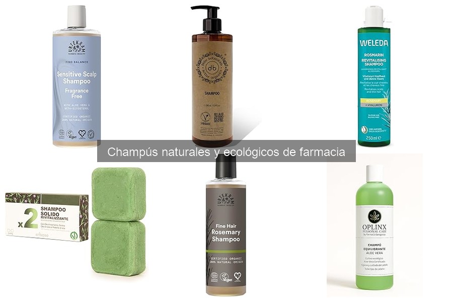 Champús naturales y ecológicos: beneficios y características