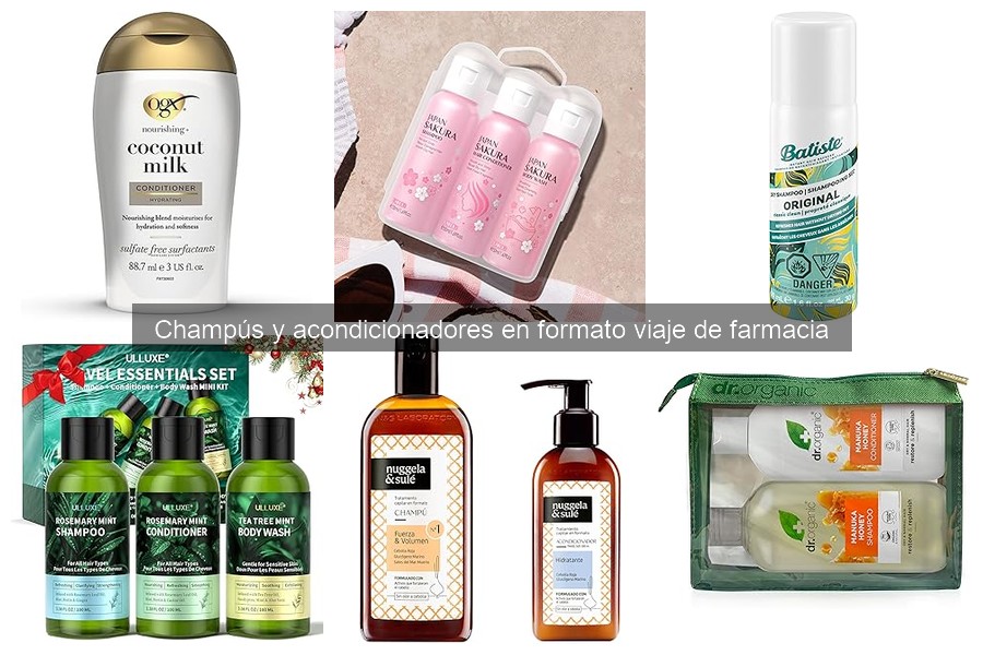 Champús y Acondicionadores de Viaje para Piel Sensible