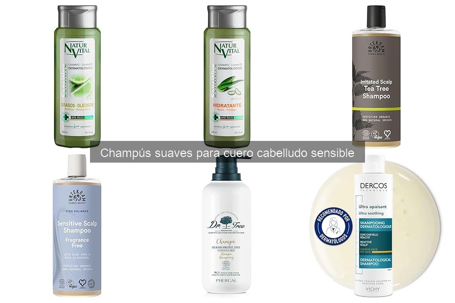 Cómo aplicar champús suaves en cuero cabelludo sensible