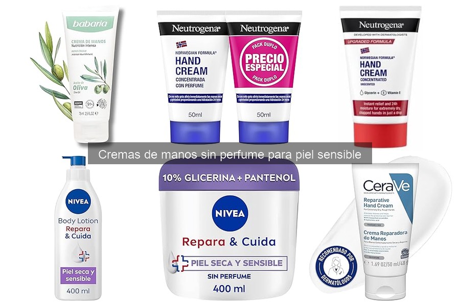 Cómo aplicar crema de manos sin perfume para piel sensible