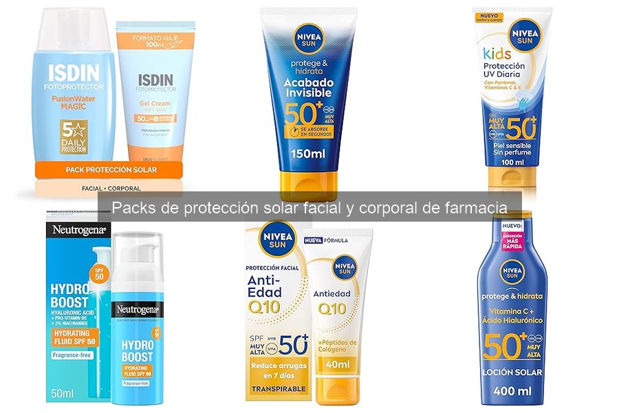 Cómo elegir el mejor pack de protección solar de farmacia