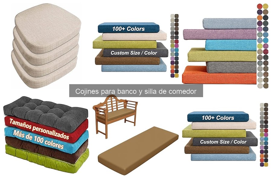 Cómo personalizar cojines para bancos y sillas de comedor