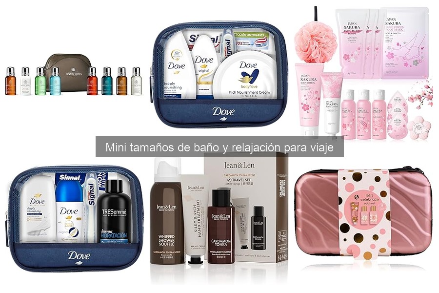 Cómo usar mini tamaños de baño y relajación en viajes