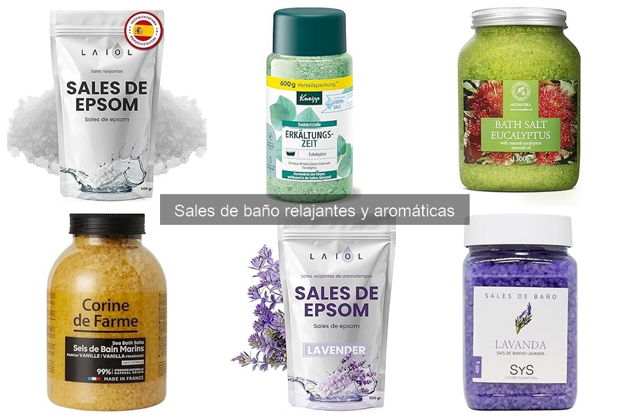 Cómo usar sales de baño para disfrutar de sus beneficios