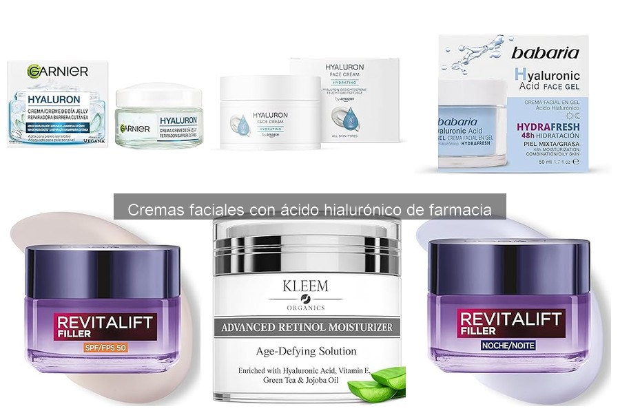 Comparativa: Cremas faciales con y sin ácido hialurónico
