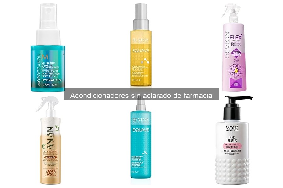 Comparativa de Acondicionadores Sin Aclarado de Farmacia