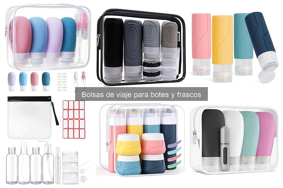 Comparativa de bolsas de viaje para botes y frascos