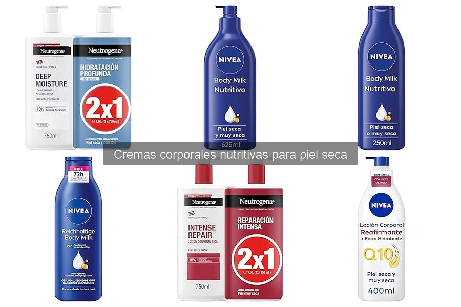 Comparativa de Cremas Corporales para Piel Seca