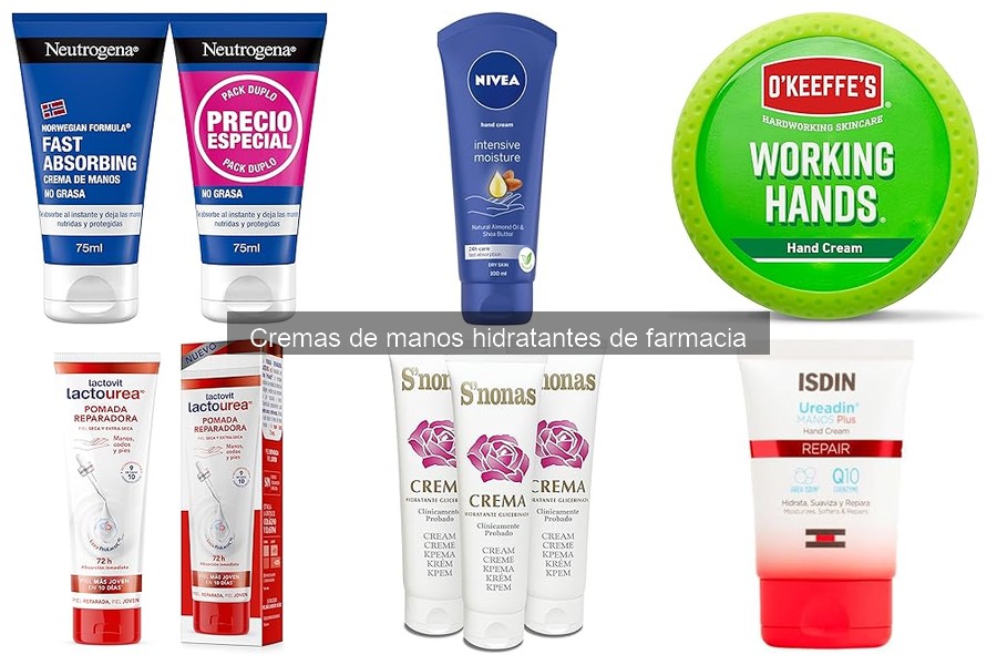 Comparativa de Cremas de Manos Hidratantes de Farmacia