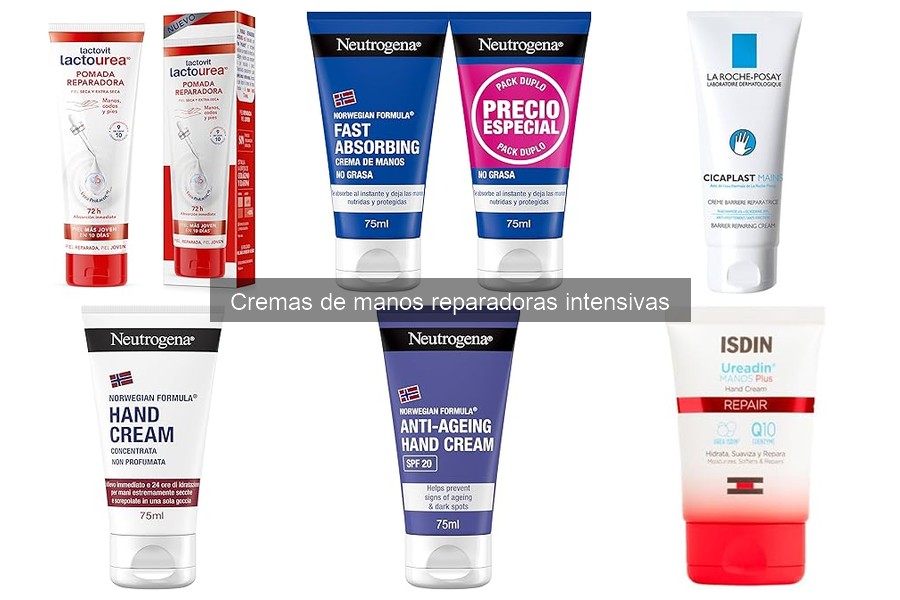 Comparativa de Cremas de Manos Reparadoras Intensivas