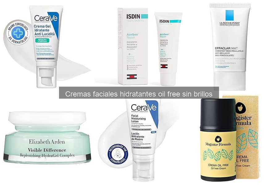 Comparativa de Cremas Faciales Oil Free para Piel Grasa