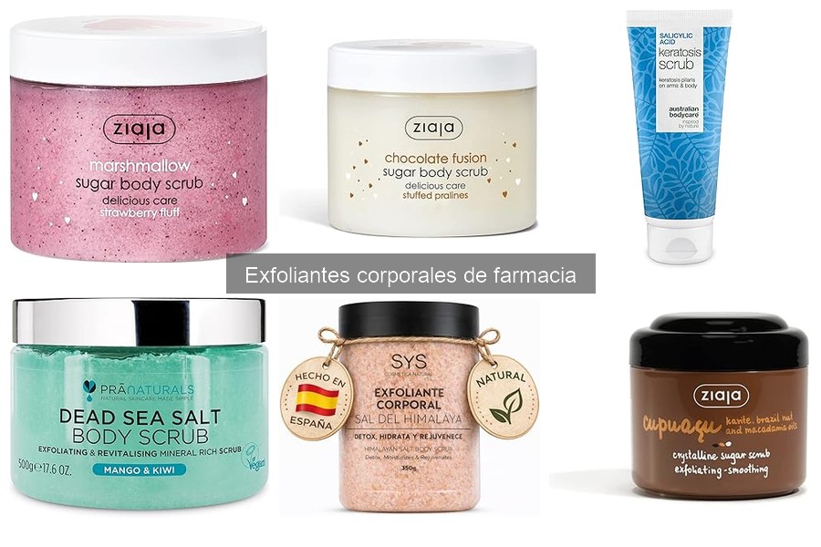 Comparativa de Exfoliantes Corporales de Farmacia