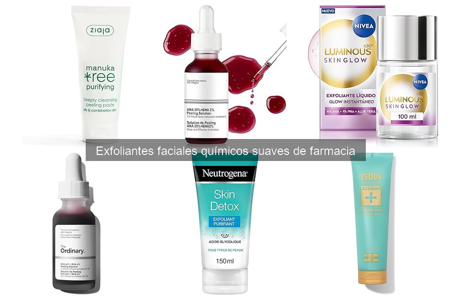 Comparativa de Exfoliantes Faciales Químicos Suaves