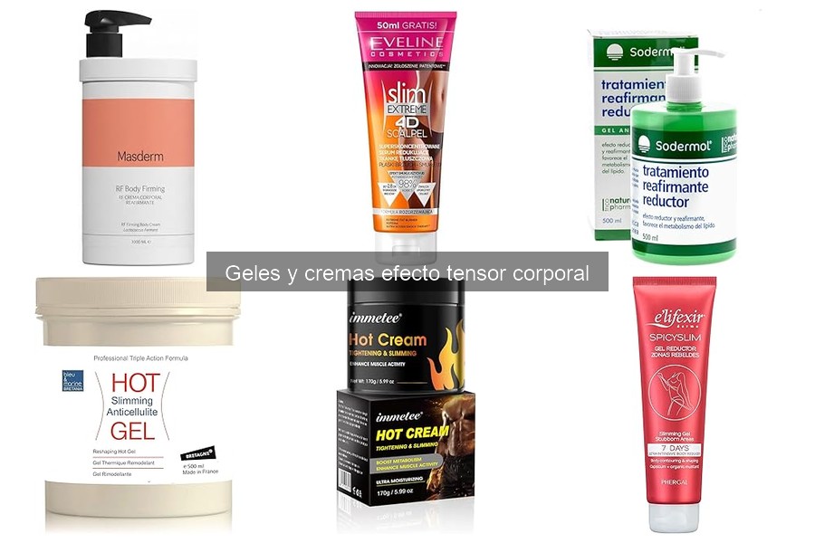 Comparativa de Geles y Cremas Efecto Tensor Corporal