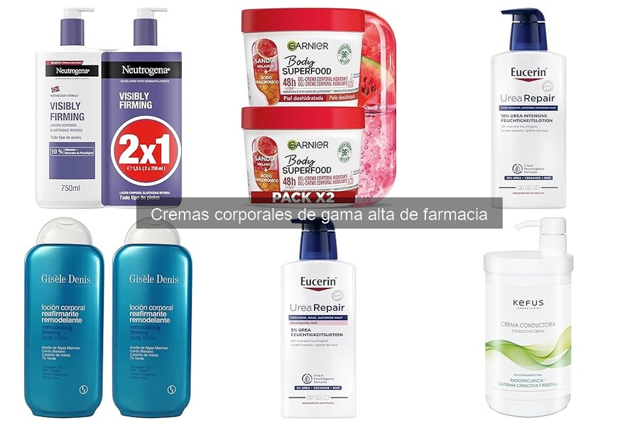 Comparativa de Ingredientes en Cremas Corporales de Gama Alta