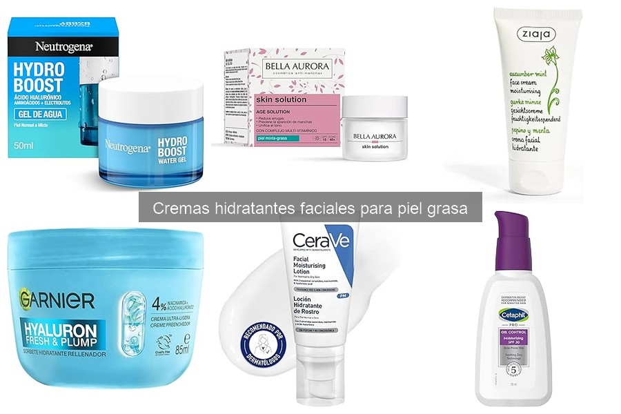 Comparativa de las Mejores Cremas Hidratantes para Piel Grasa