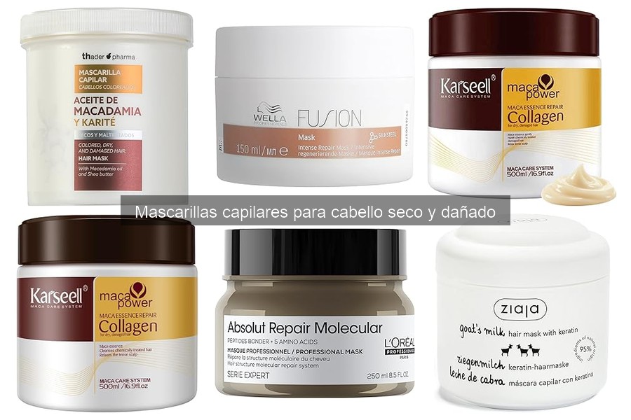 Comparativa de las mejores mascarillas capilares para cabello seco