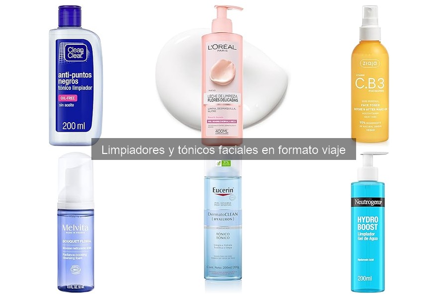 Comparativa de Limpiadores Faciales en Formato Viaje