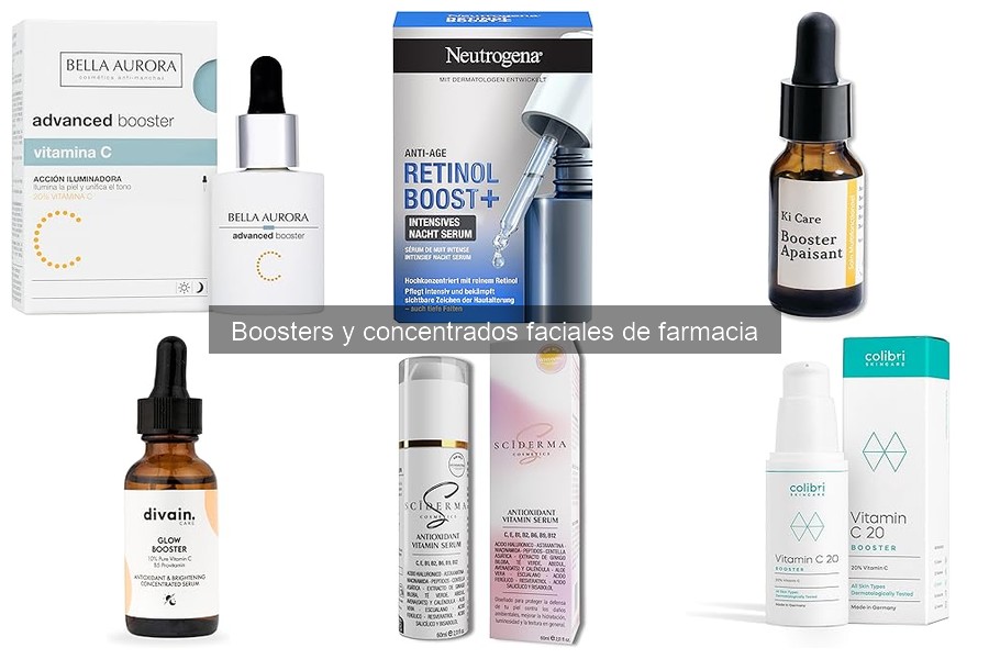 Comparativa de los Mejores Boosters Faciales de Farmacia