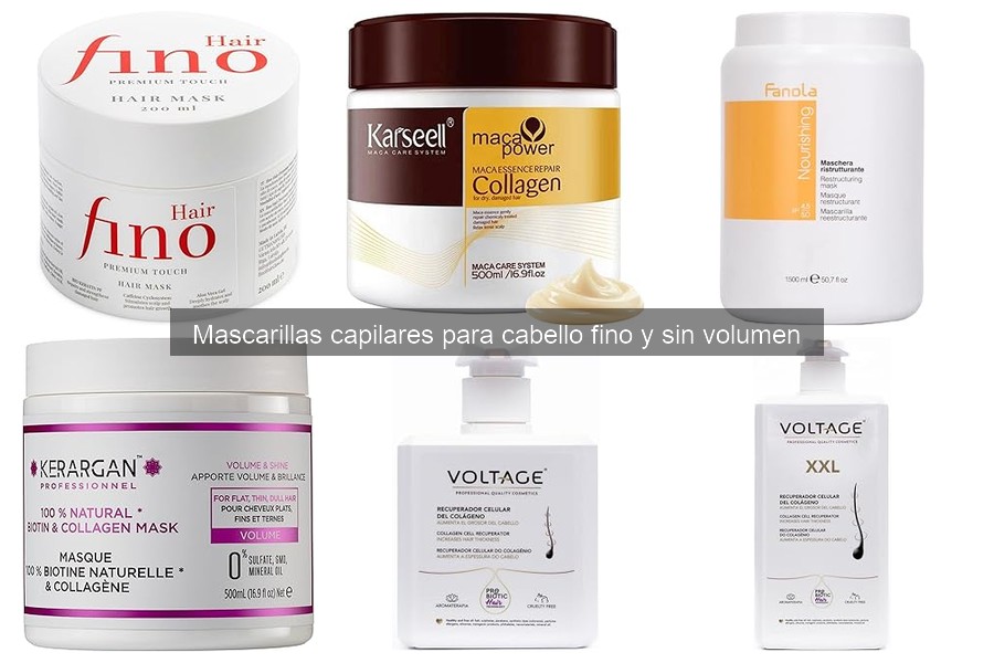 Comparativa de Mascarillas Capilares para Cabello Fino