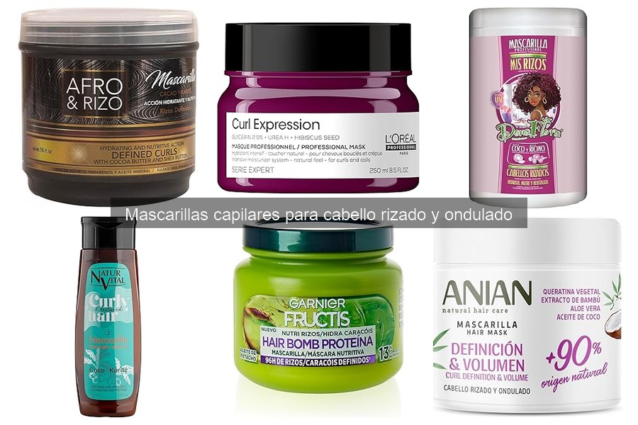 Comparativa de mascarillas hidratantes y nutritivas para rizado