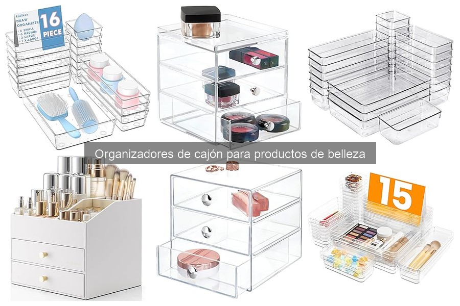 ** Comparativa de materiales en organizadores de cajón de belleza