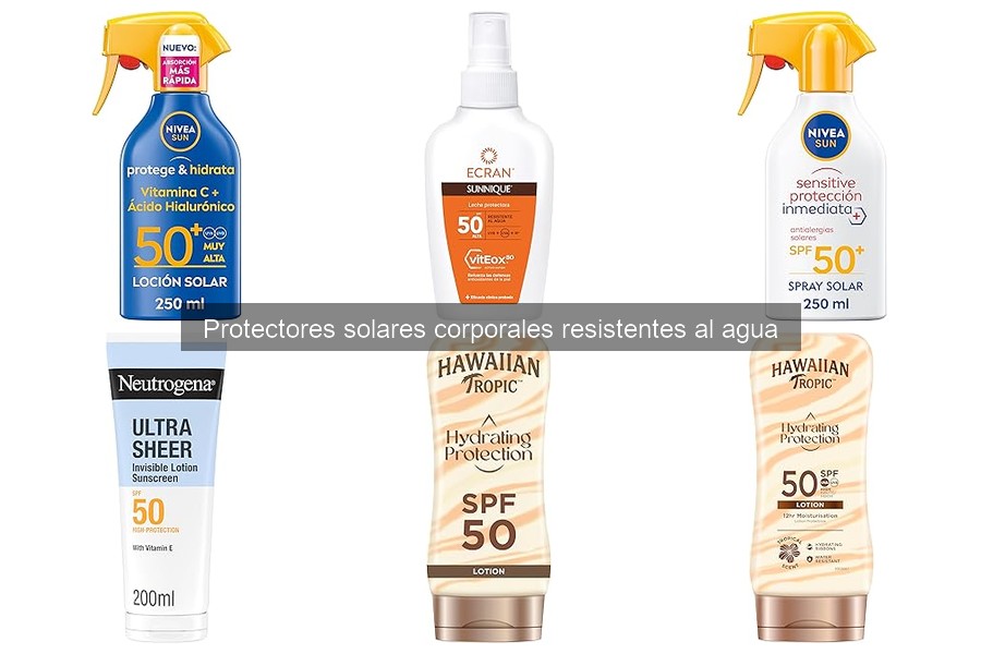 Comparativa de Mejores Protectores Solares Resistentes al Agua