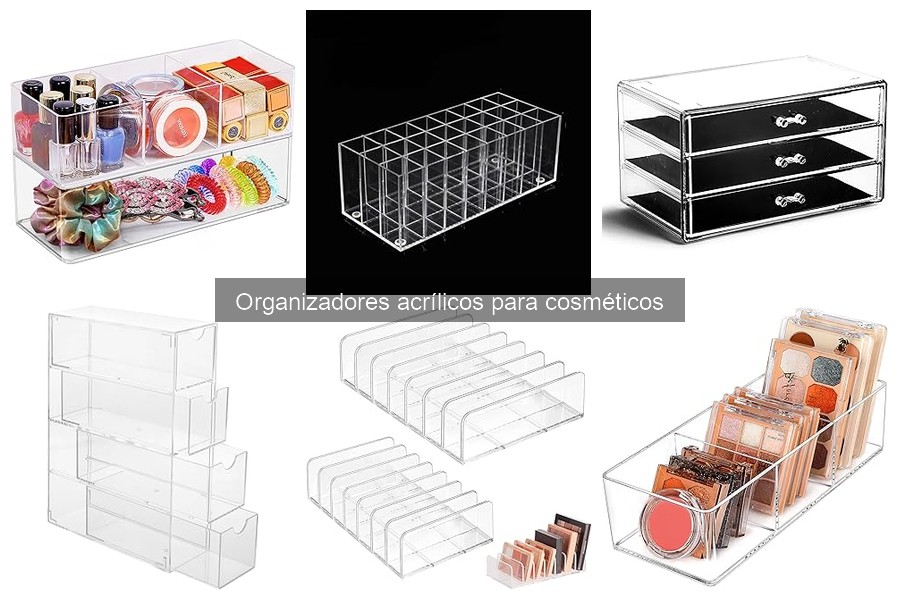 Comparativa de organizadores acrílicos para cosméticos