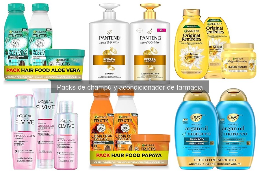 Comparativa de Packs de Champú y Acondicionador para Cabellos