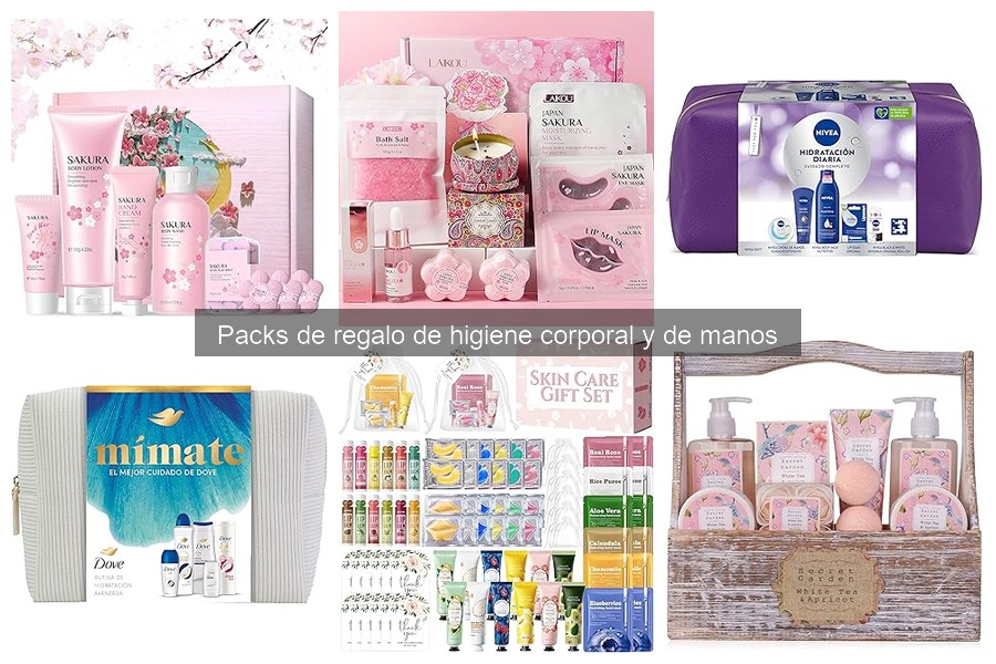Comparativa de Packs de Regalo de Higiene Corporal y de Manos