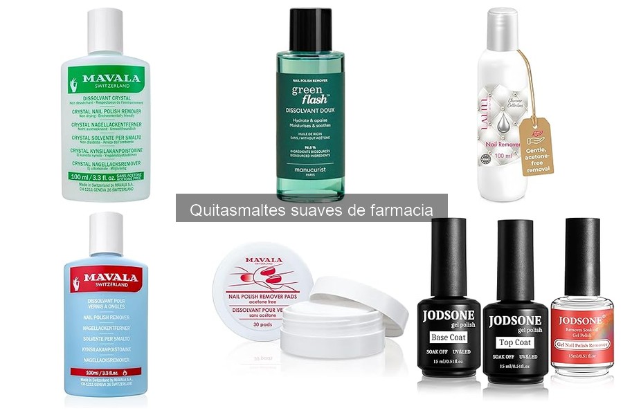 Comparativa de precios de quitasmaltes suaves en tiendas