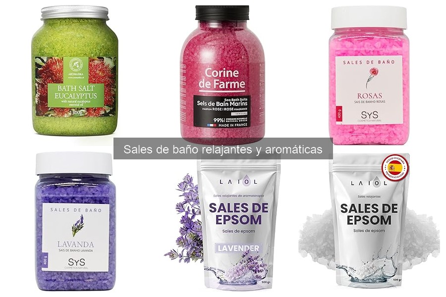 Comparativa de precios de sales de baño: marcas y tipos