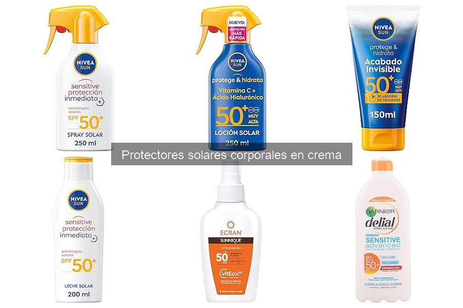 Comparativa de Protectores Solares Corporales en Crema