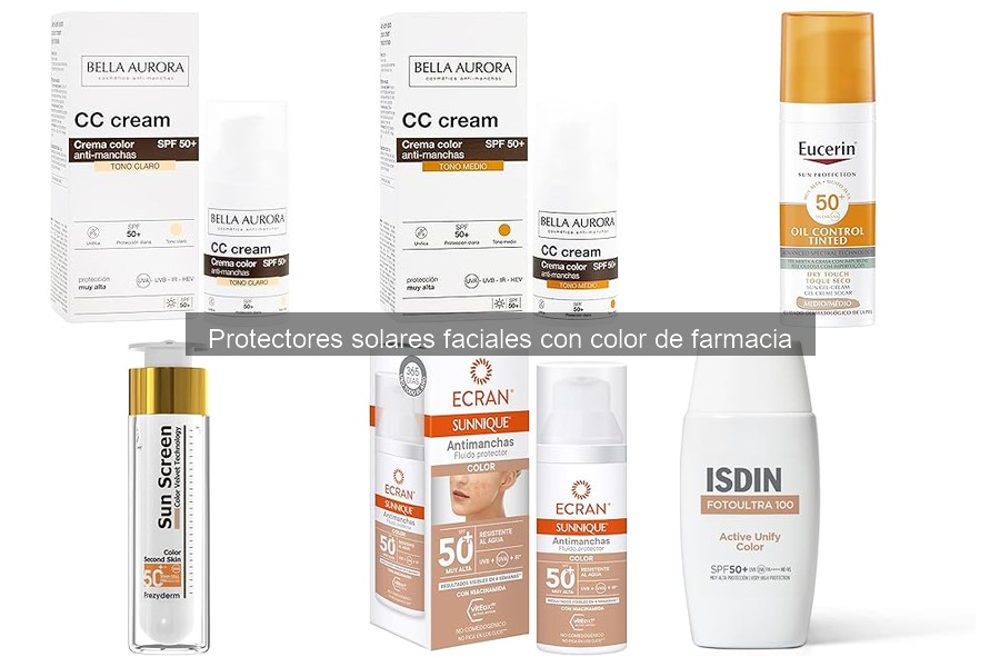 Comparativa de Protectores Solares Faciales con Color
