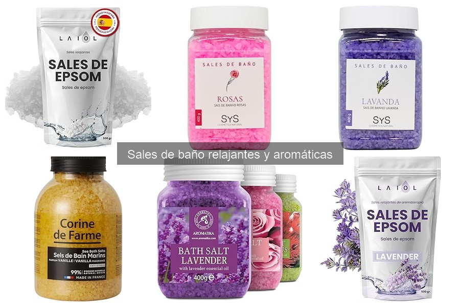 Comparativa de Sales de Baño: Relajantes vs. Aromáticas