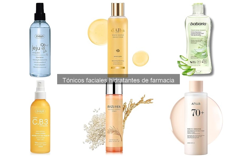 Comparativa de tónicos faciales hidratantes de farmacia